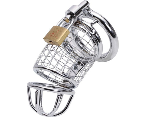 Серебристый сетчатый пояс верности с замочком