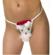 Игривые трусики-стринги в новогоднем стиле