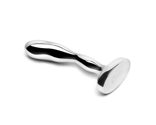 Стальной стимулятор простаты Stainless Steel Prostate Plug - 11,5 см.
