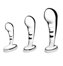 Набор из 3 стальных стимуляторов простаты Stainless Steel P-spot Training Set