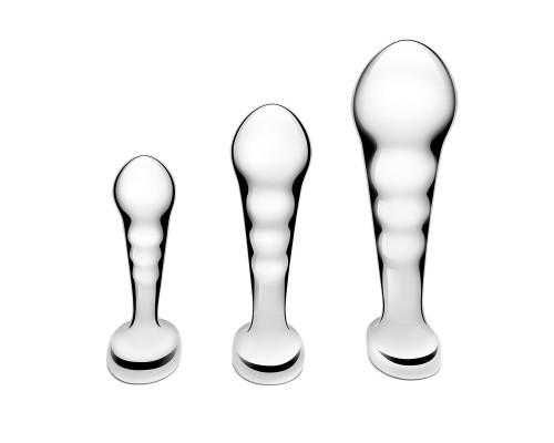 Набор из 3 стальных стимуляторов простаты Stainless Steel P-spot Training Set
