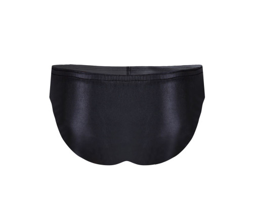 Черные эффектные мужские трусы-слипы