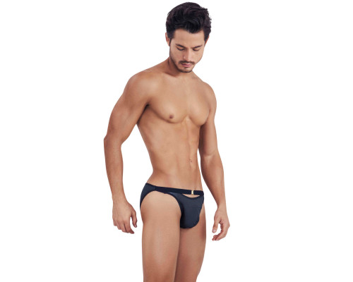 Черные мужские трусы-брифы с декоративным пояском Misty Brief