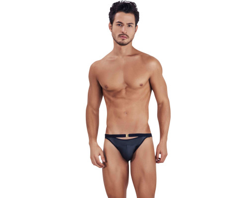 Черные мужские трусы-брифы с декоративным пояском Misty Brief