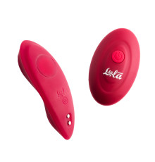 Малиновый перезаряжаемый вибратор в трусики Joy