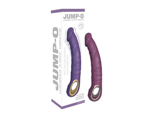 Фиолетовый силиконовый вибратор - 22 см.