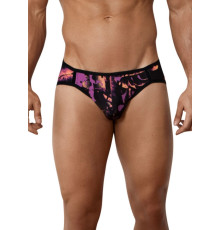 Черные принтованные трусы-джоки Natura Jockstrap