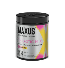 Цветные ароматизированные презервативы MAXUS Exotic Mix - 15 шт.