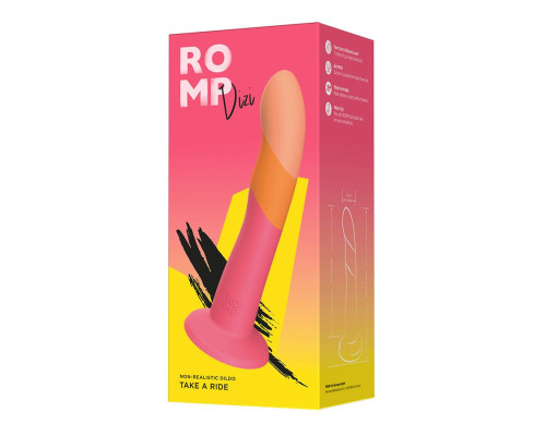 Яркий фаллоимитатор Romp Dizi с присоской - 18 см.