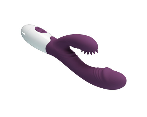 Фиолетовый вибратор-кролик Andre - 20 см.