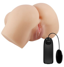 Телесный мастурбатор-полуторс Hailey с вибрацией