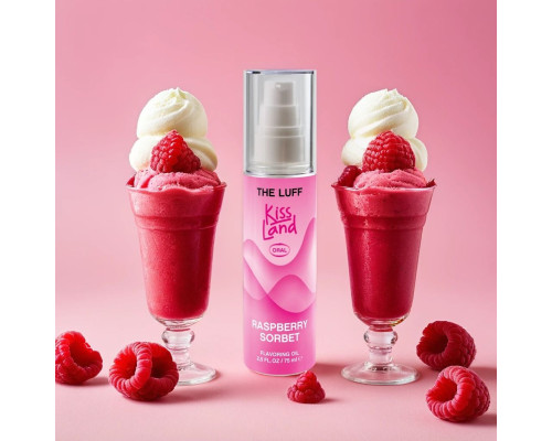 Съедобное массажное масло Kiss Land Raspberry Sorbet - 75 мл.