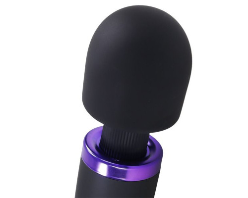 Черный жезловый вибромассажёр Merci Power Wand