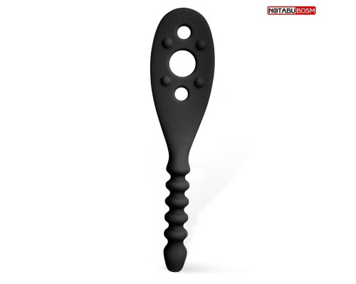 Черная силиконовая шлепалка - 30 см.