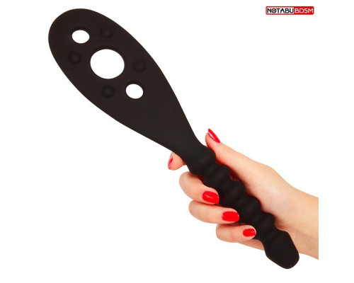 Черная силиконовая шлепалка - 30 см.