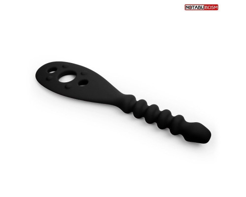 Черная силиконовая шлепалка - 30 см.