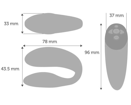 Коралловый вибратор We-Vibe Chorus для пар