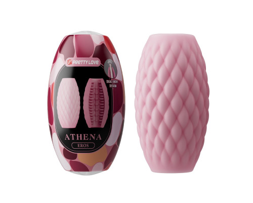 Розовый нереалистичный мастурбатор Athena