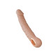 Телесный перезаряжаемый реалистичный вибратор Relax - 22 см.