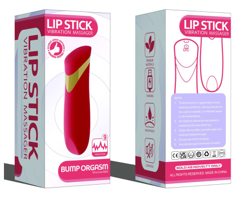 Красный силиконовый мини-вибратор - 13,7 см.