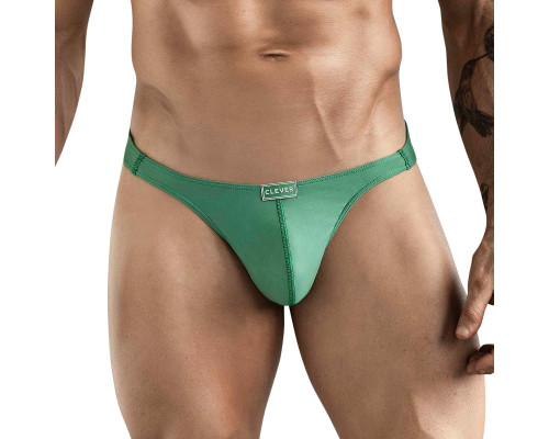 Зеленые мужские трусы-тонги Clever Cactus Thong