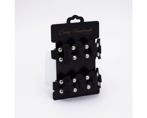 Черные кожаные оковы из звеньев