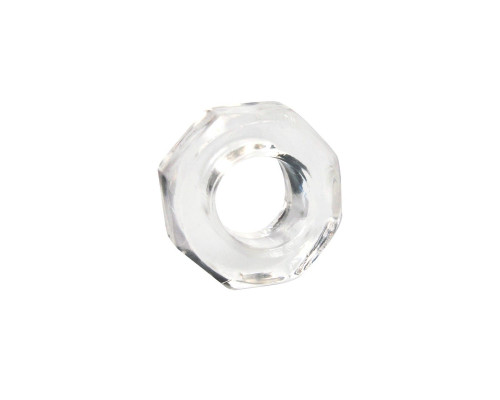 Прозрачное эрекционное кольцо в форме гайки