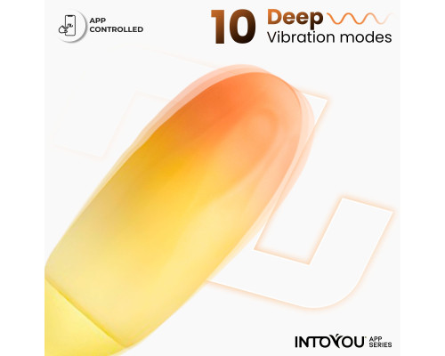 Желтое интерактивное виброяйцо Double Layer Egg