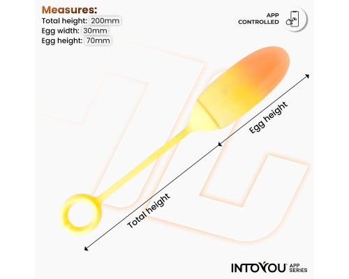 Желтое интерактивное виброяйцо Double Layer Egg