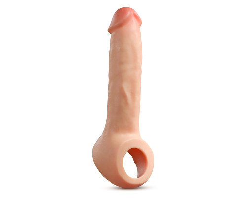 Телесная насадка-удлинитель Thrive 8.75 Inch Realistic Penis Extender Sleeve - 22,2 см.