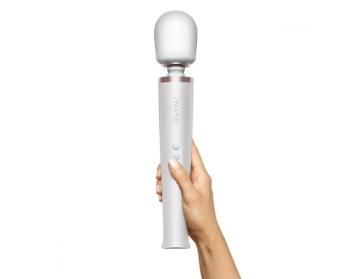 Белый массажёр-жезл le Wand с 20 режимами вибрации