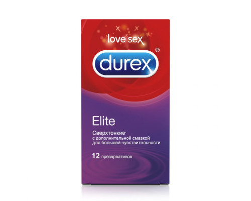 Сверхтонкие презервативы Durex Elite - 12 шт.