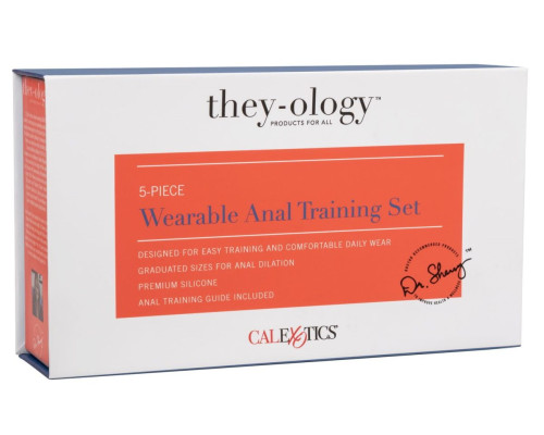 Набор из 5 анальных расширителей They-ology 5-Piece Wearable Anal Training Set