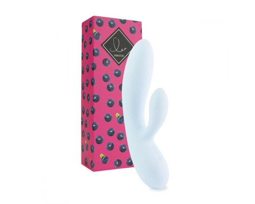 Нежно-голубой вибратор-кролик Lea Rabbit Vibrator - 20,2 см.