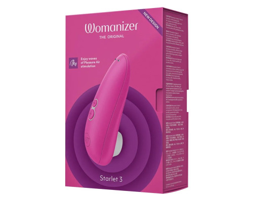 Розовый клиторальный стимулятор Womanizer Starlet 3