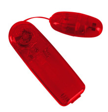 Красное виброяичко с пультом Bullet in Red