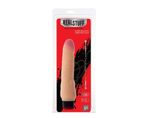 Вибратор реалистичной формы REALSTUFF 8INCH VIBRATOR - 19 см.