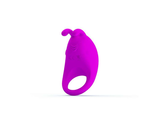 Лиловое эрекционное кольцо с вибрацией Rabbit Vibrator