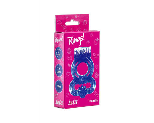 Фиолетовое эрекционное кольцо Rings Treadle с подхватом
