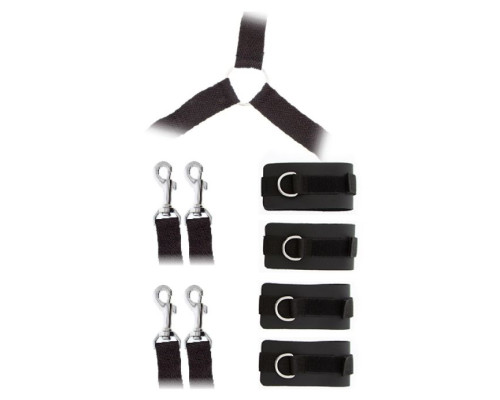 Комплект наручников и поножей LUXURIOUS BED RESTRAINT CUFF SET