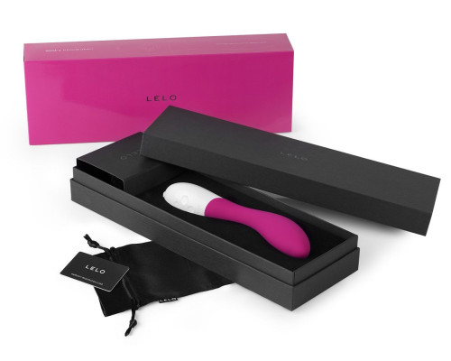 Вибромассажер Mona 2 ярко-розового цвета - 20 см.