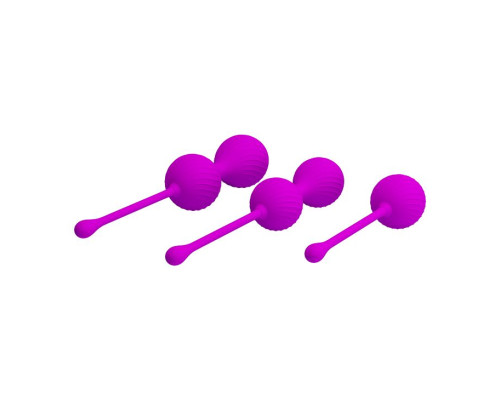 Набор лиловых вагинальных шариков Kegel Ball