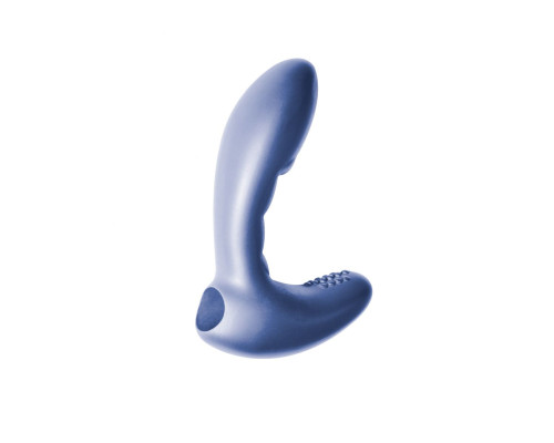 Синий стимулятор простаты с вибрацией Wonder Touch Blue