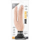 Телесный анально-вагинальный вибратор Cock Vibes - Double Vibe - 17,8 см.