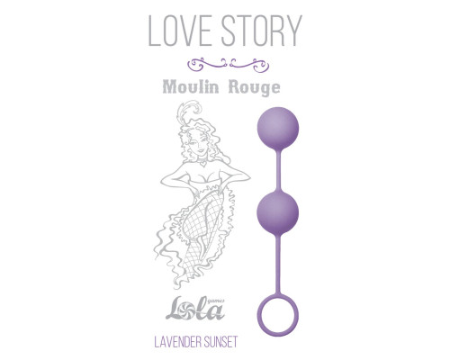 Сиреневые вагинальные шарики Love Story Moulin Rouge