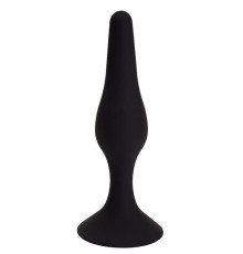 Черная анальная пробка Gravity - 15,5 см.
