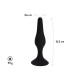 Черная анальная пробка Gravity - 15,5 см.