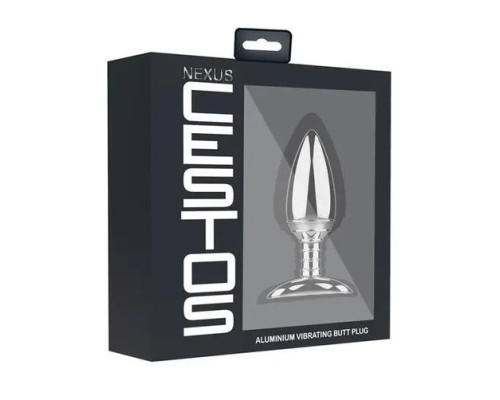 Металлическая анальная вибропробка Cestos - 10,8 см.