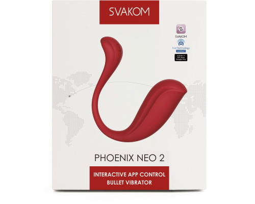 Красный вибромассажер для точки G Phoenix Neo 2