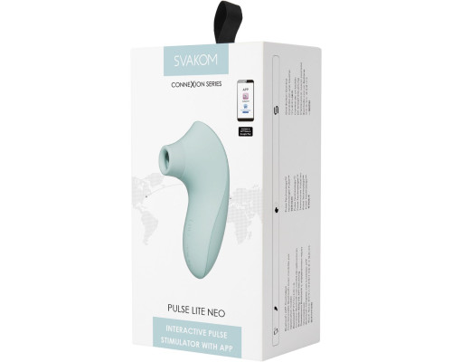 Мятный мембранно-волновой клиторальный стимулятор Pulse Lite Neo